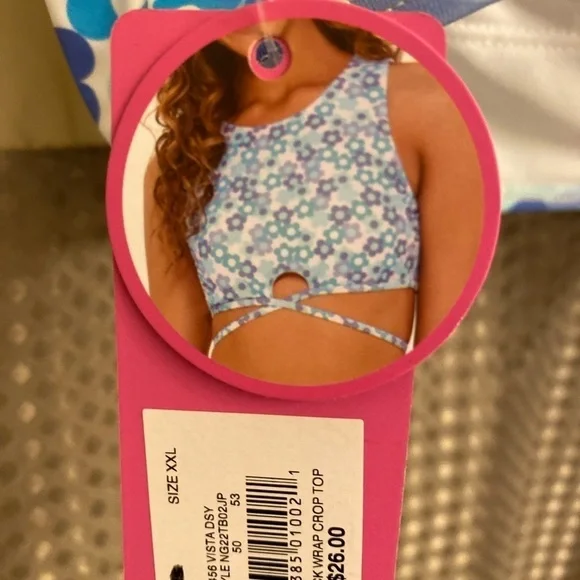 High Neck Wrap Crop Top - Picture 4 of 4